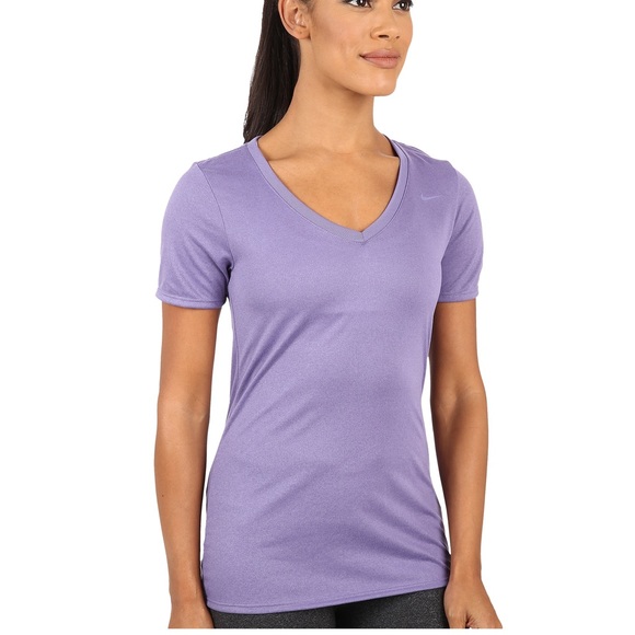 Nike Tops - Nike Dri-Fit V-Neck Violet Shock